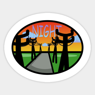 nature in the evening Sticker